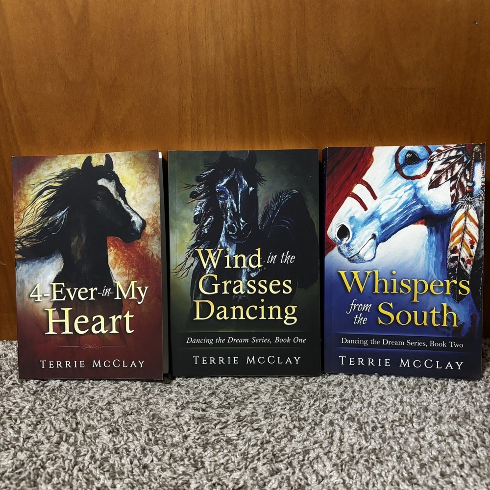 Three books by Terrie McClay (English) Signed Horse